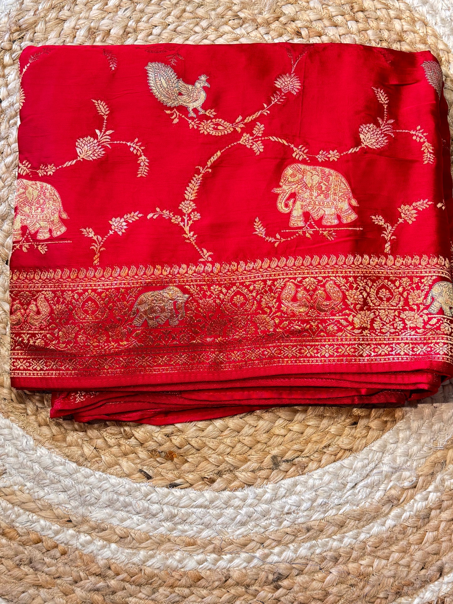 Red DOLA Viscose - Meenakari Zari Weaving