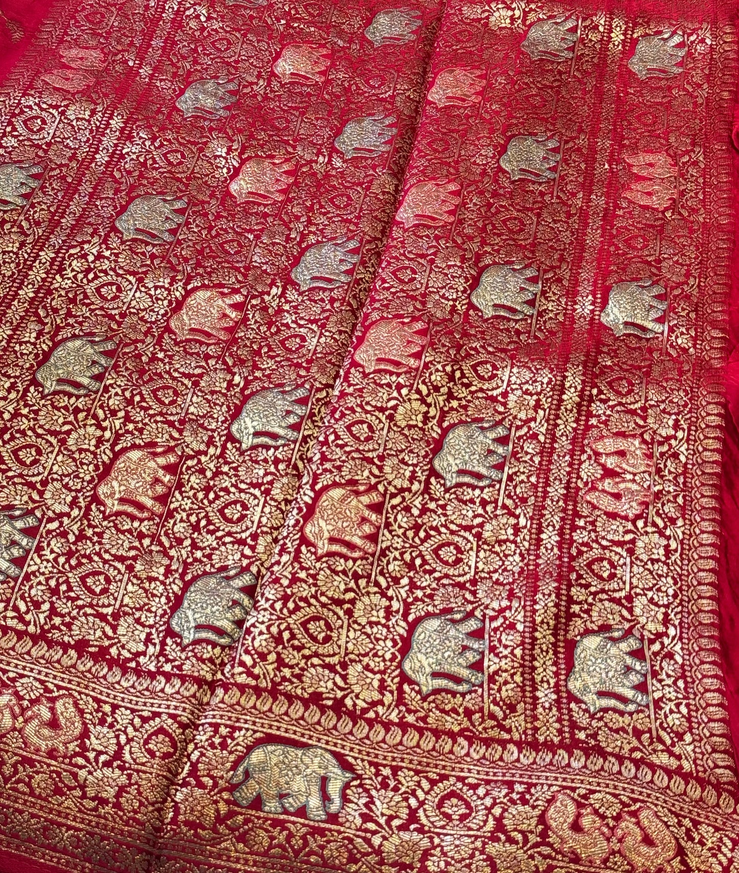 Red DOLA Viscose - Meenakari Zari Weaving