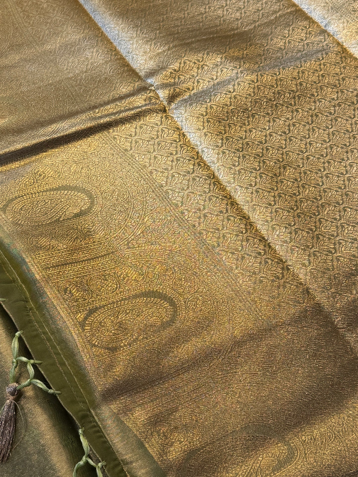 Pista Green Semi Tissue Saree
