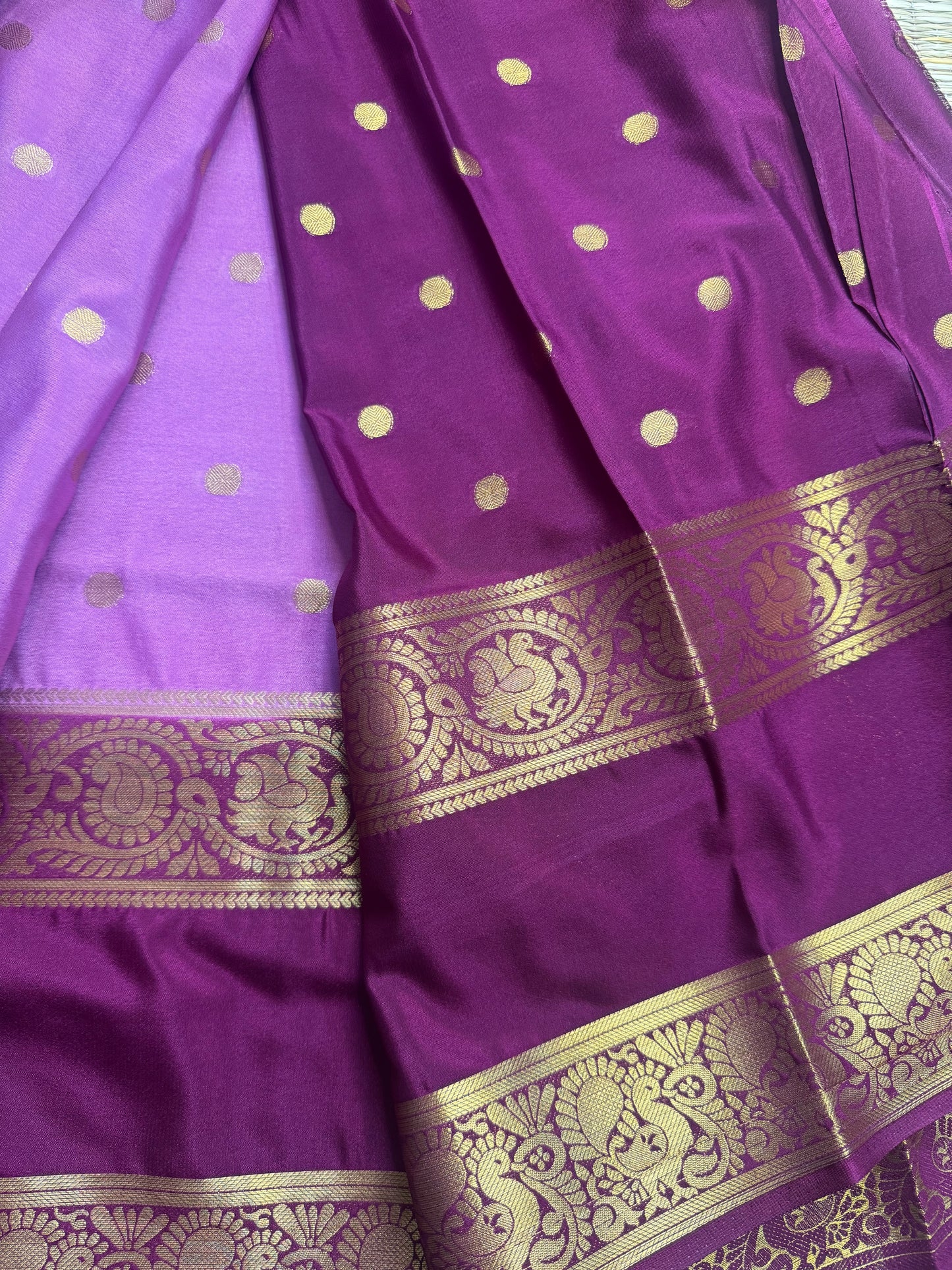 Anushree Semi Crepe Silk (Lavender)