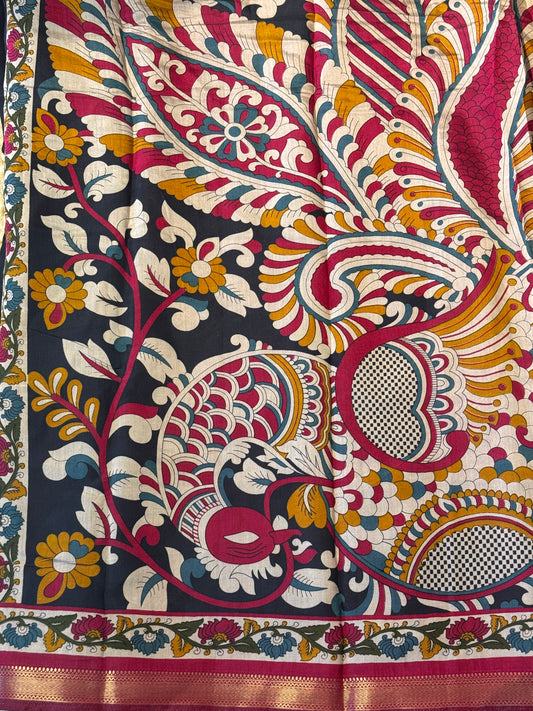 Viscose Cotton in Black