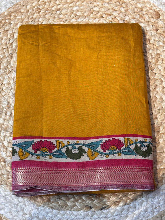 Viscose Cotton in Mustard Yellow
