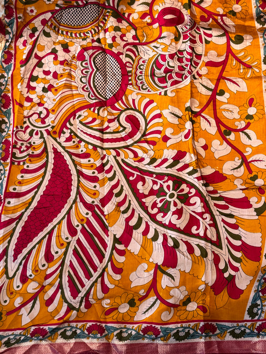 Viscose Cotton in Mustard Yellow
