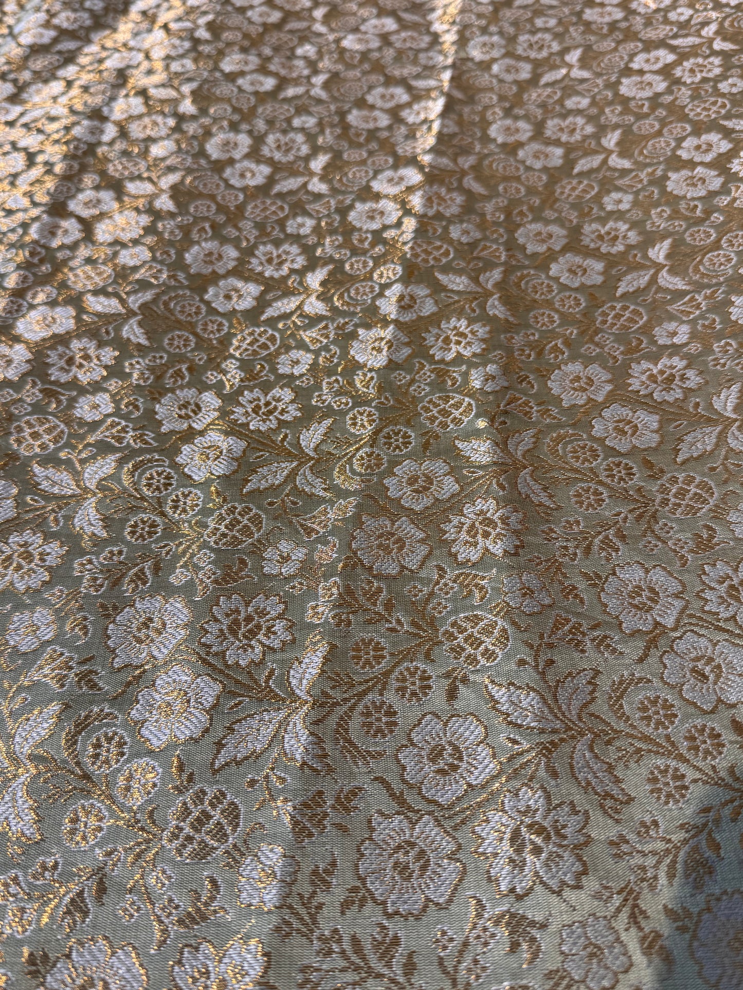Pista Green Banaras Blouse Material