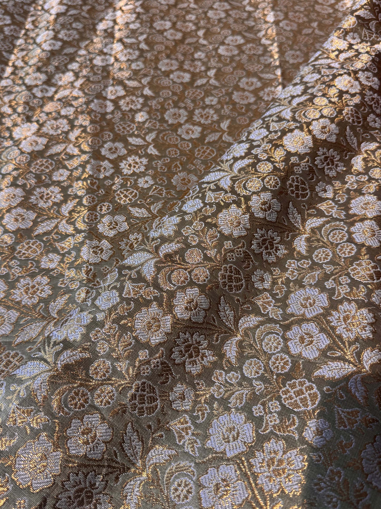 Pista Green Banaras Blouse Material