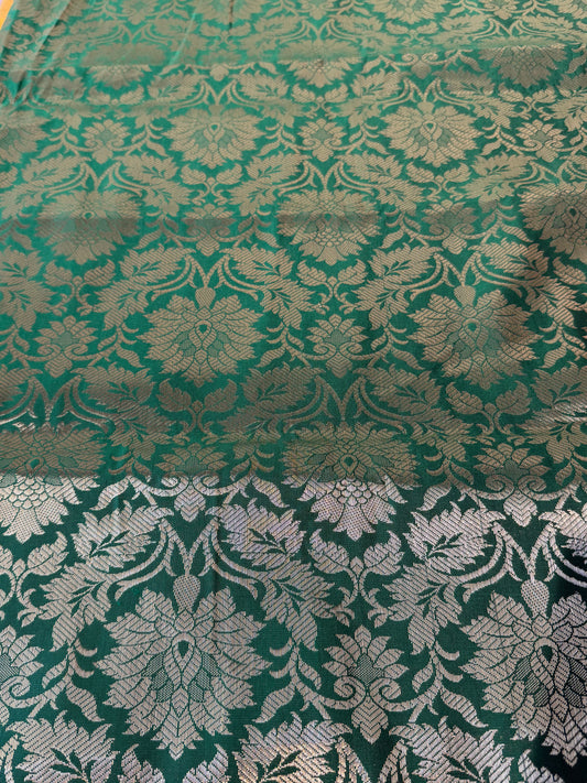 Green Banaras Blouse Material