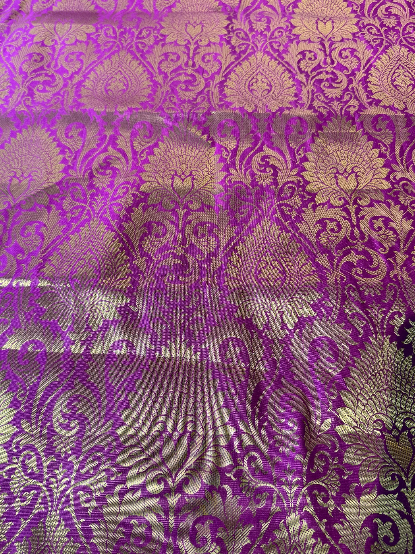 Magenta/Purple Banaras Blouse Material