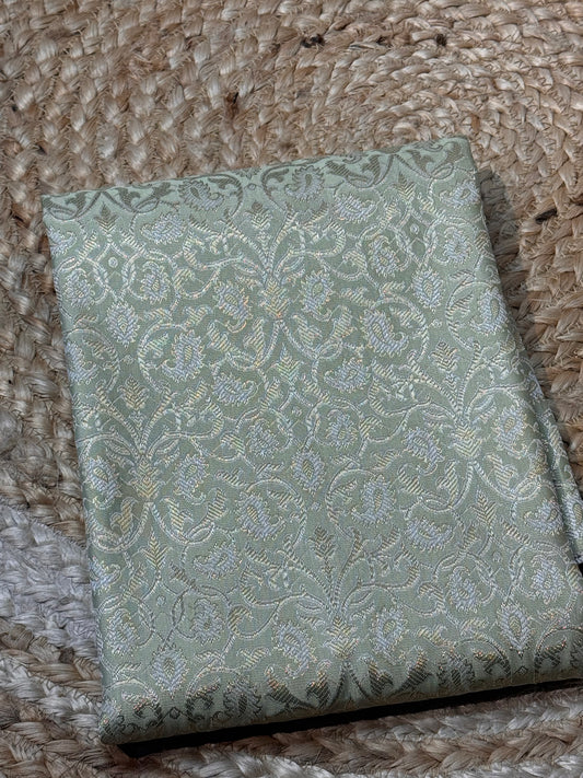 Pastel Green Banaras Blouse Material