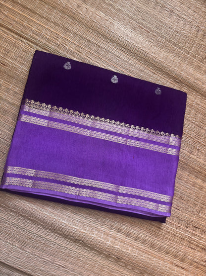 Purple Vintage Viscose Saree
