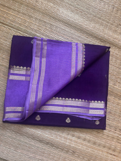 Purple Vintage Viscose Saree