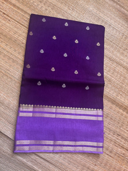 Purple Vintage Viscose Saree