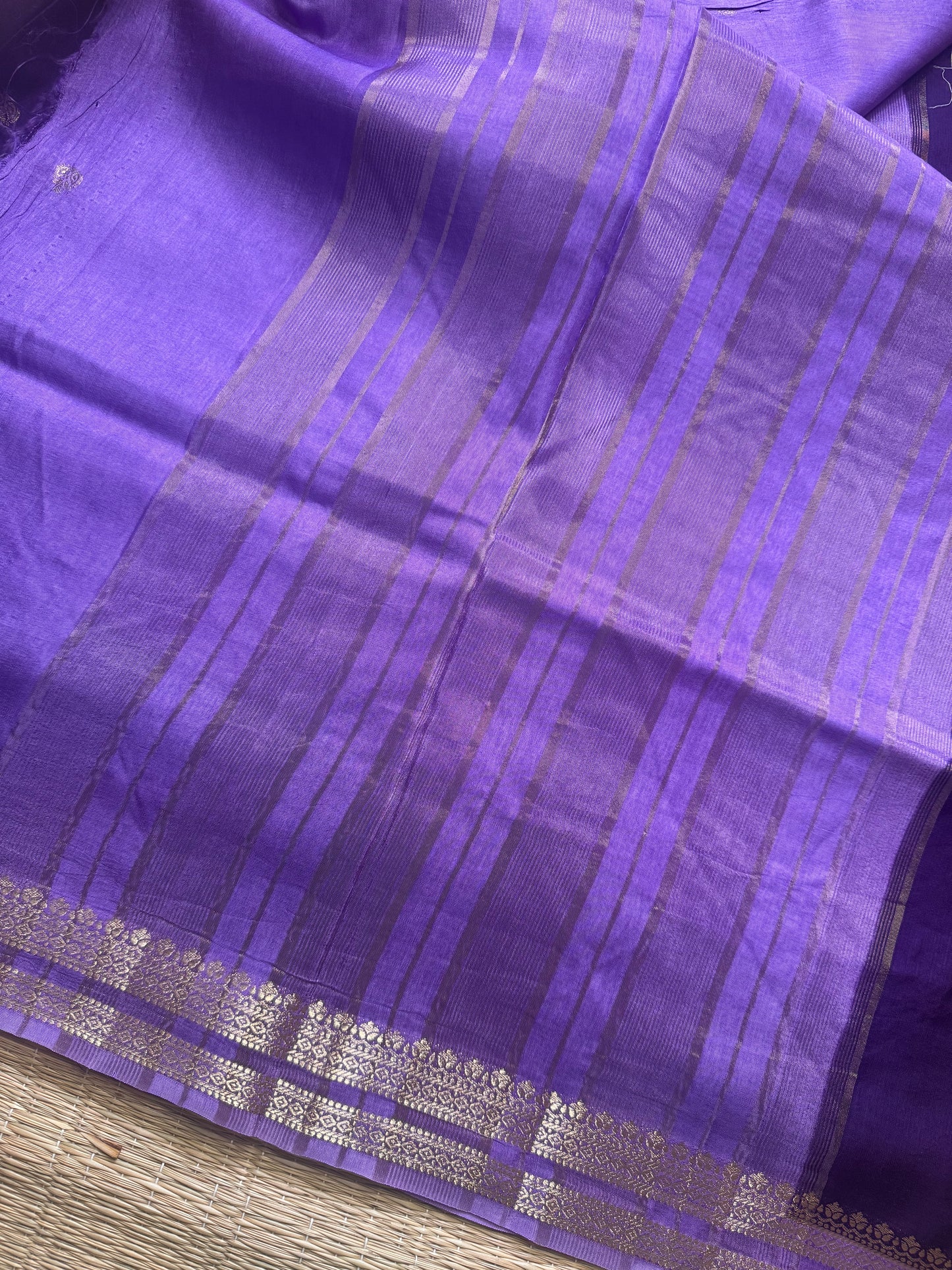 Purple Vintage Viscose Saree