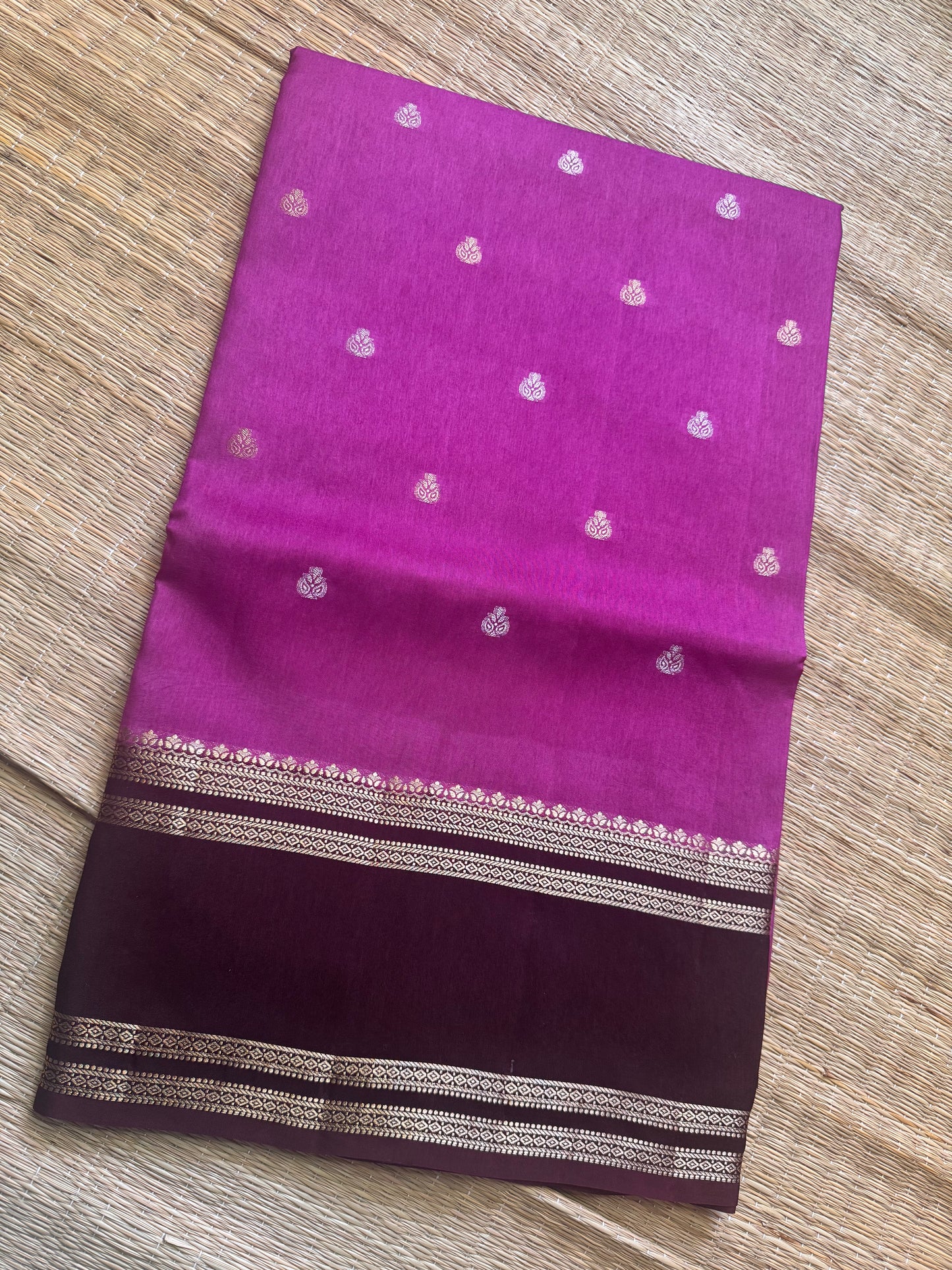 Pink Vintage Viscose Saree