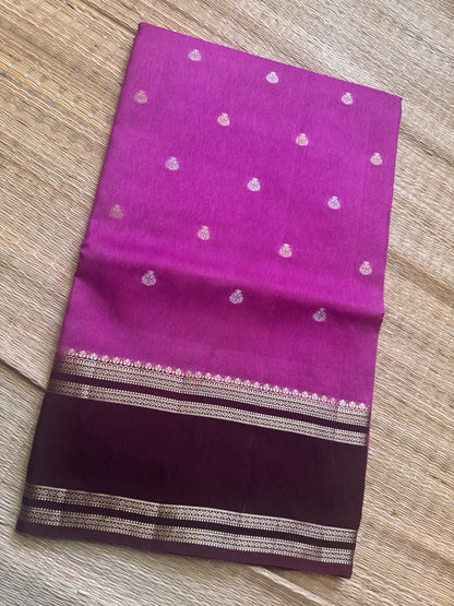 Pink Vintage Viscose Saree