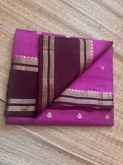 Pink Vintage Viscose Saree