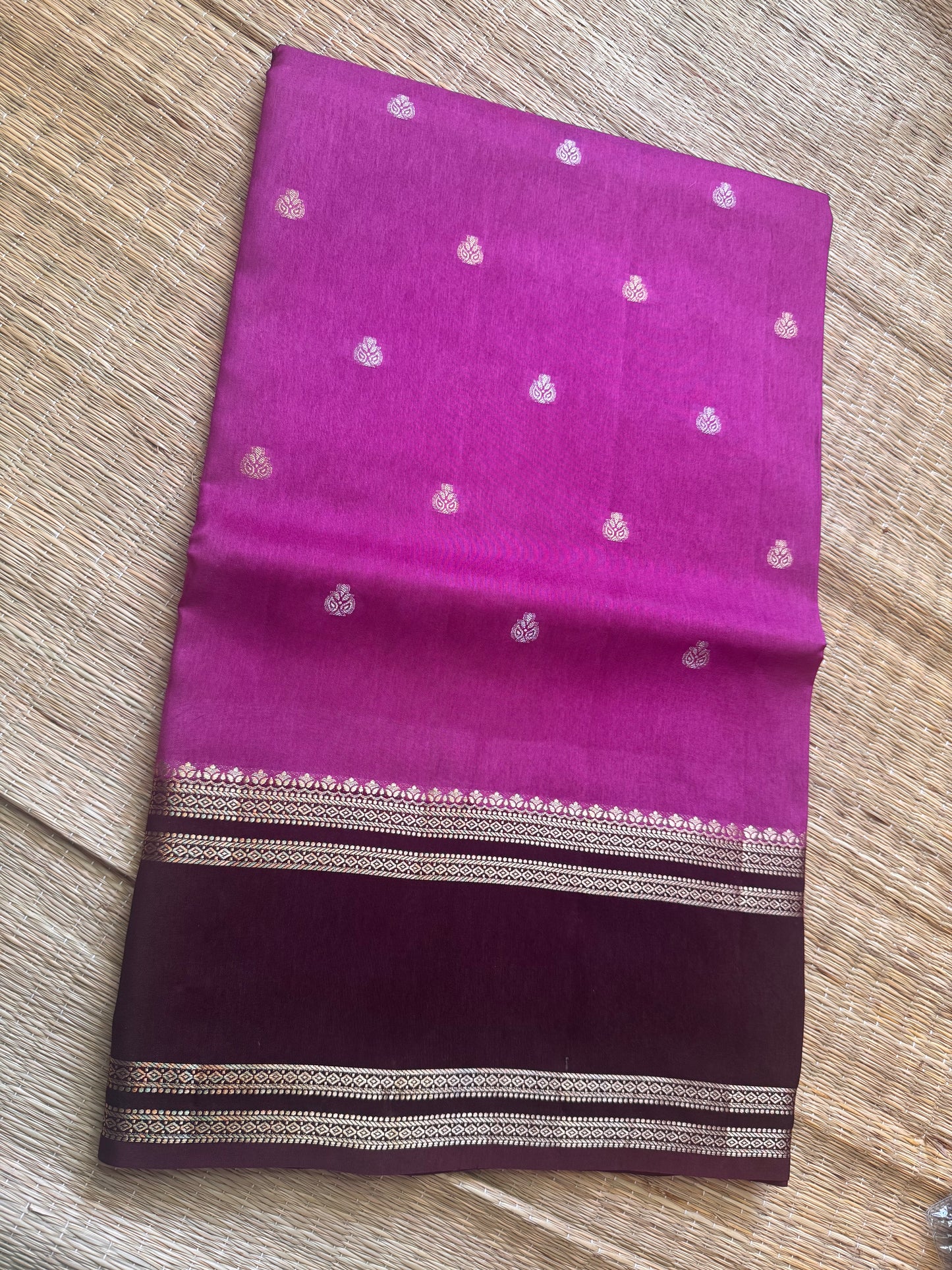 Pink Vintage Viscose Saree