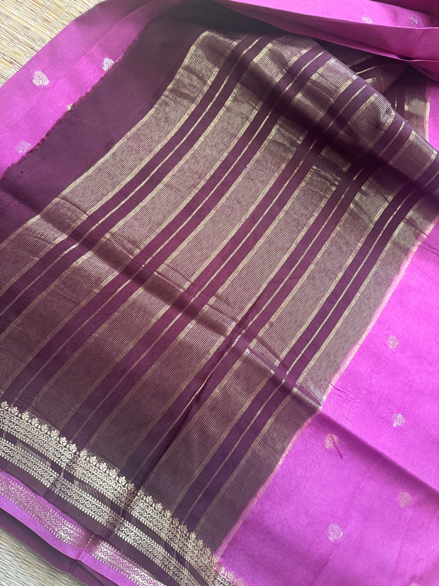 Pink Vintage Viscose Saree