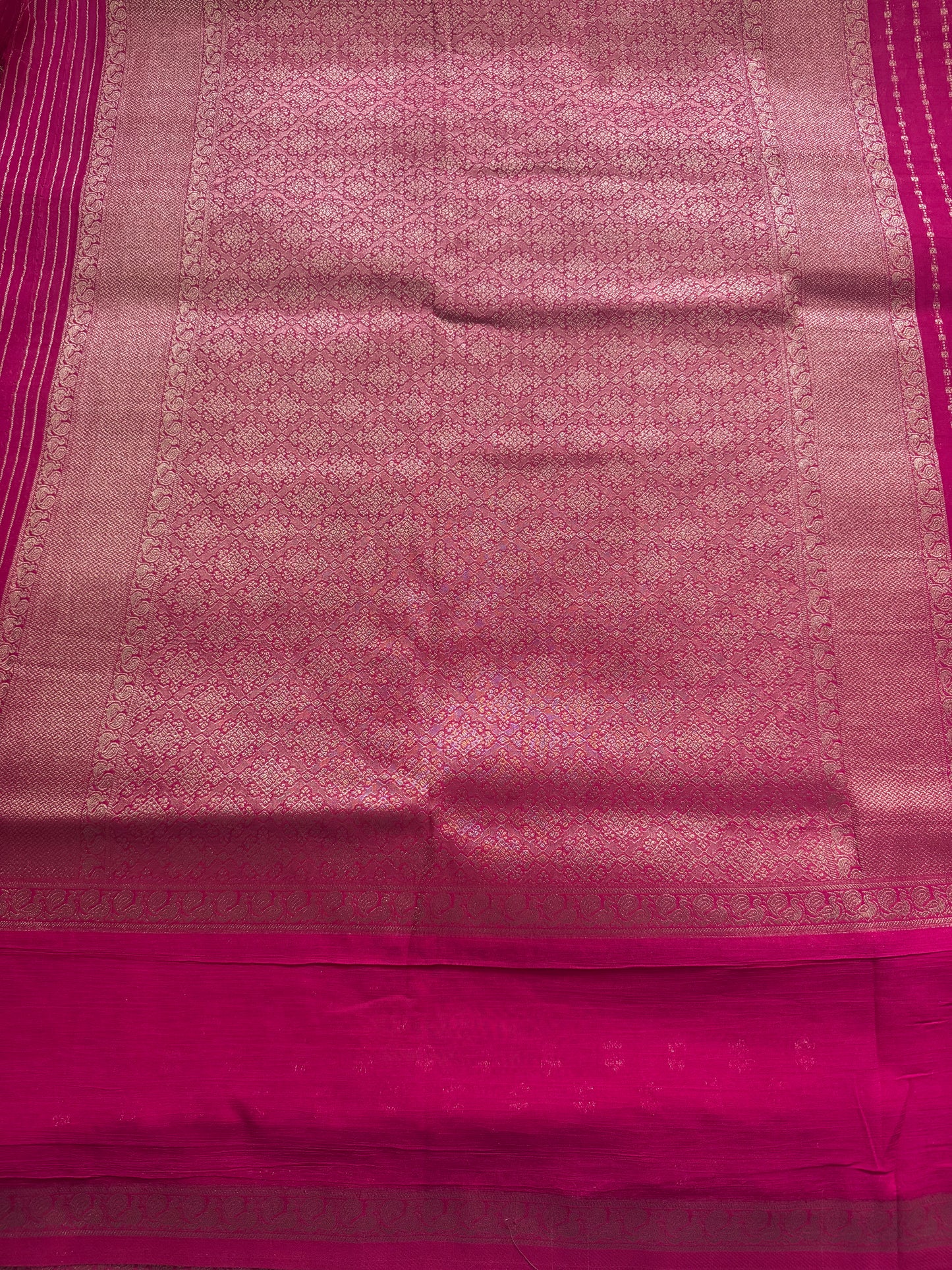 Rani Pink Khaddi Georgette Saree
