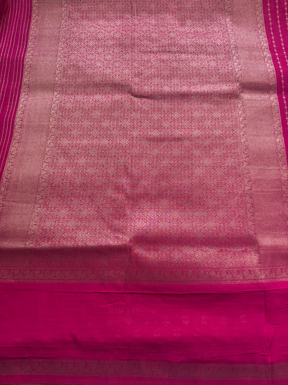 Rani Pink Khaddi Georgette Saree