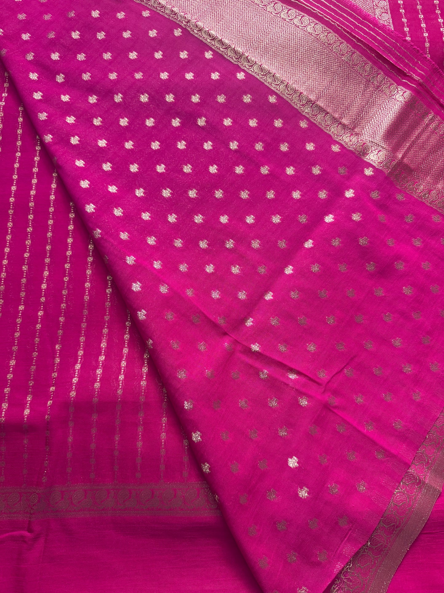 Rani Pink Khaddi Georgette Saree