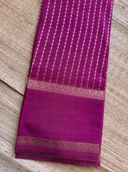 Dark Pink Khaddi Georgette Saree