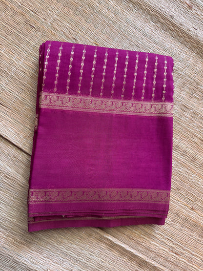 Dark Pink Khaddi Georgette Saree