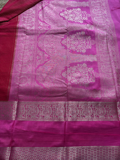 Red Rich Checks Bentex Soft Silk