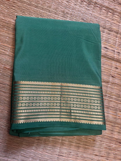 Pastel green Semi Mysore Crepe Silk