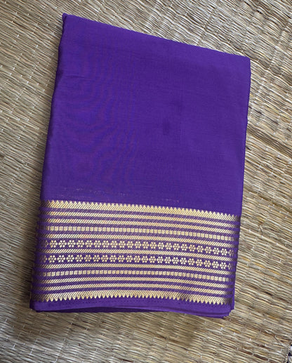 Lavender Semi Mysore Crepe Silk