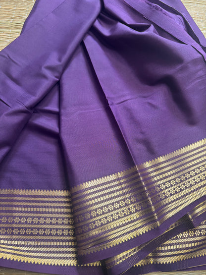 Lavender Semi Mysore Crepe Silk