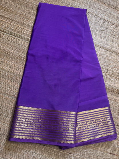Lavender Semi Mysore Crepe Silk