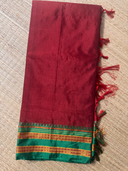 Viscose ilkal Cotton Saree
