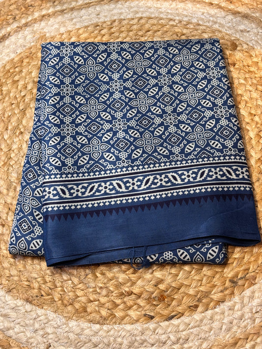 Indigo Blue Modal Silk