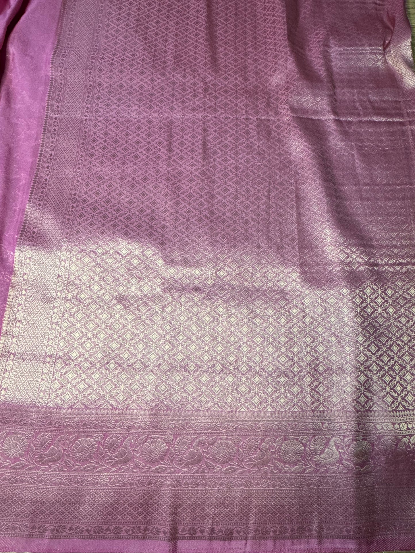 Rani Pink Jaal Pattern Soft Georgette