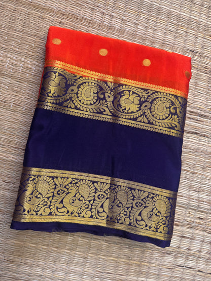 Anushree Semi Crepe Silk (Orange)