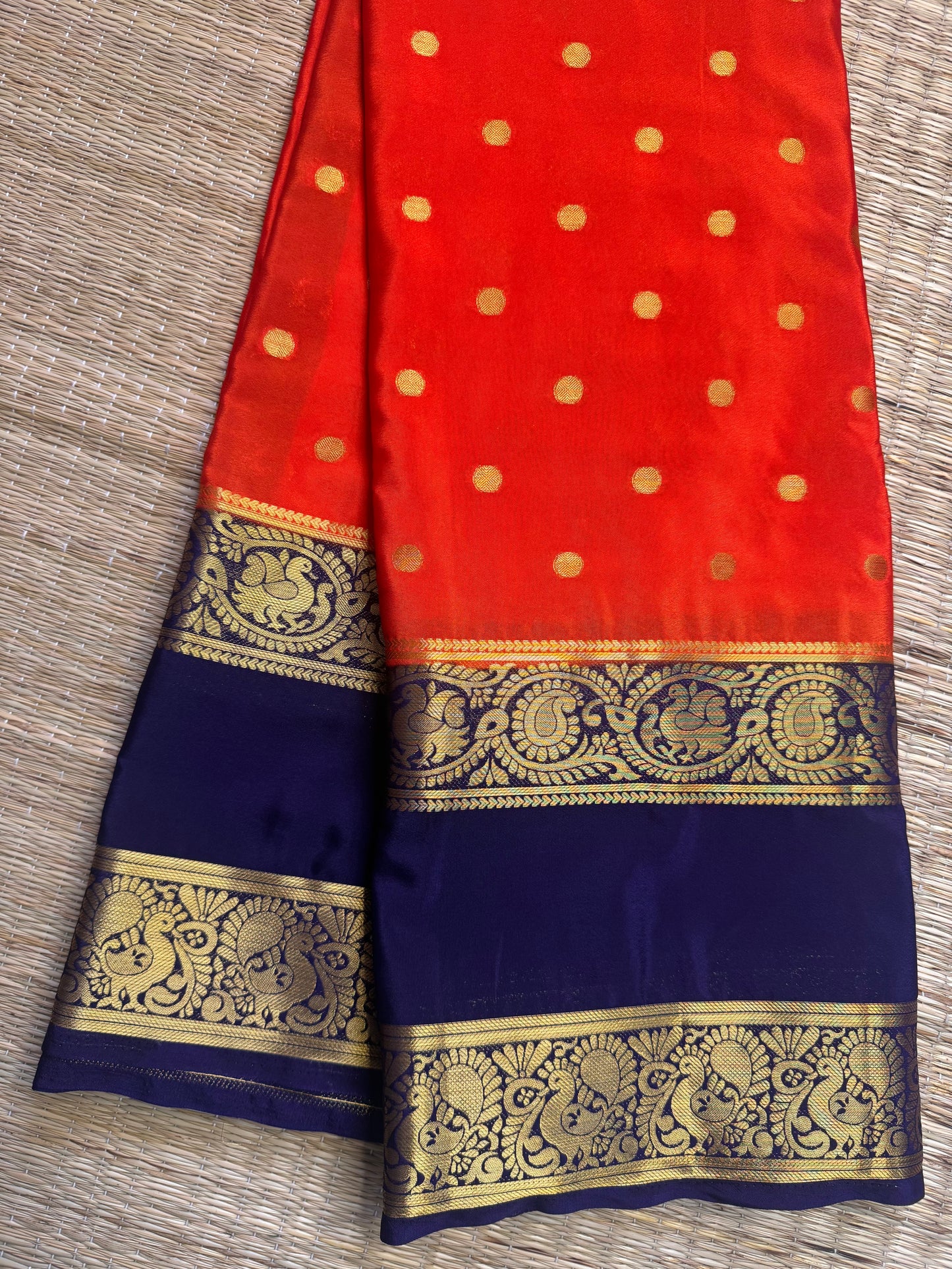 Anushree Semi Crepe Silk (Orange)