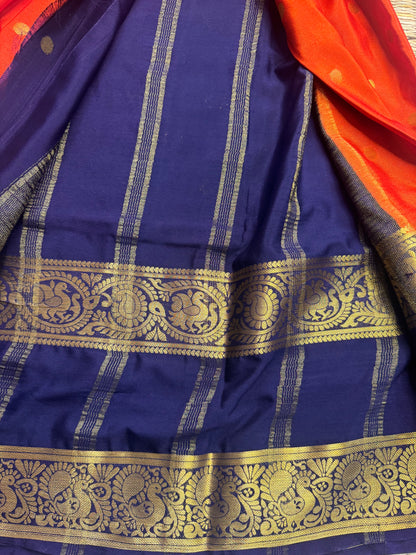 Anushree Semi Crepe Silk (Orange)