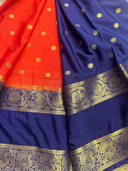 Anushree Semi Crepe Silk (Orange)