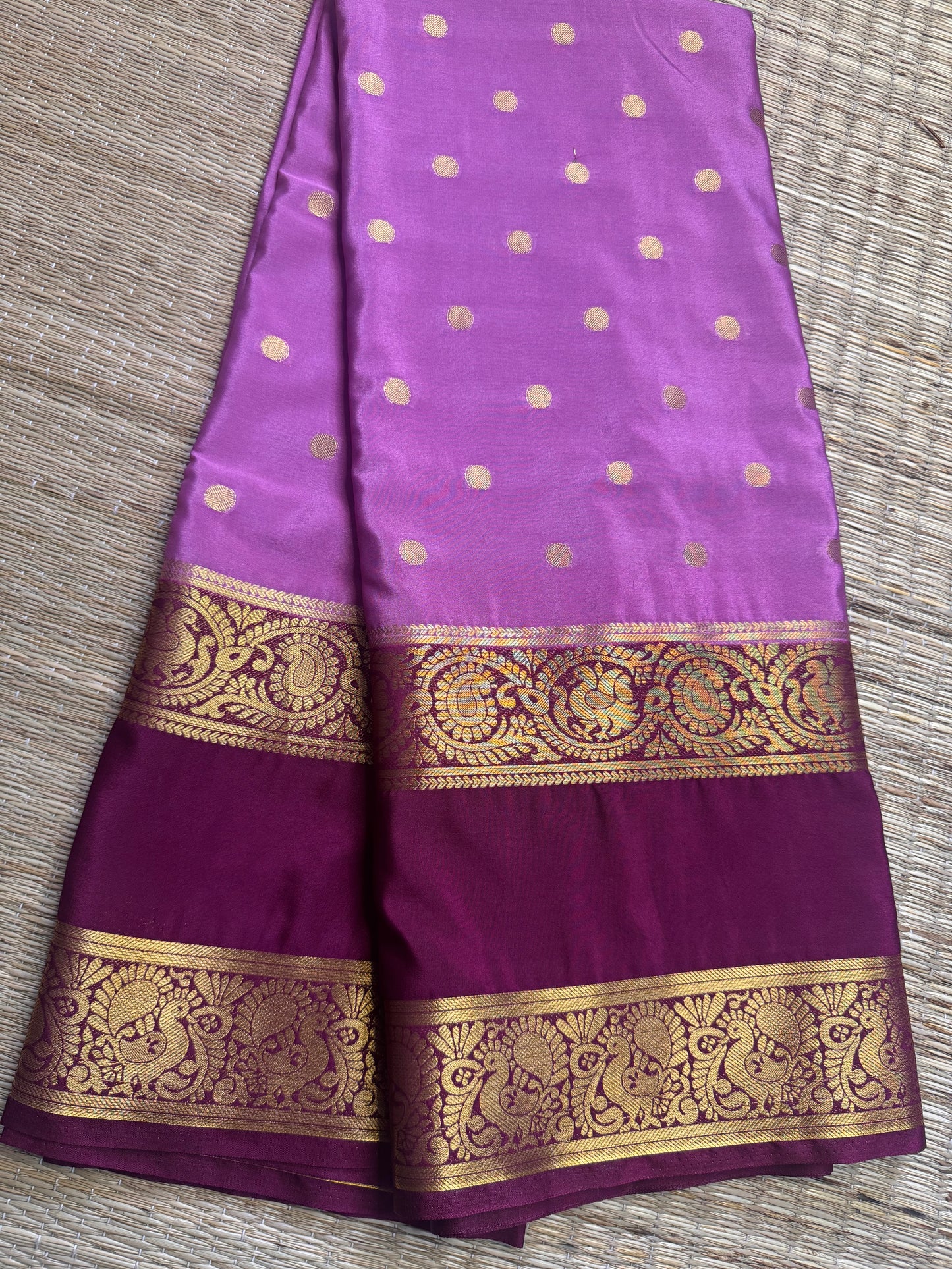 Anushree Semi Crepe Silk (Lavender)