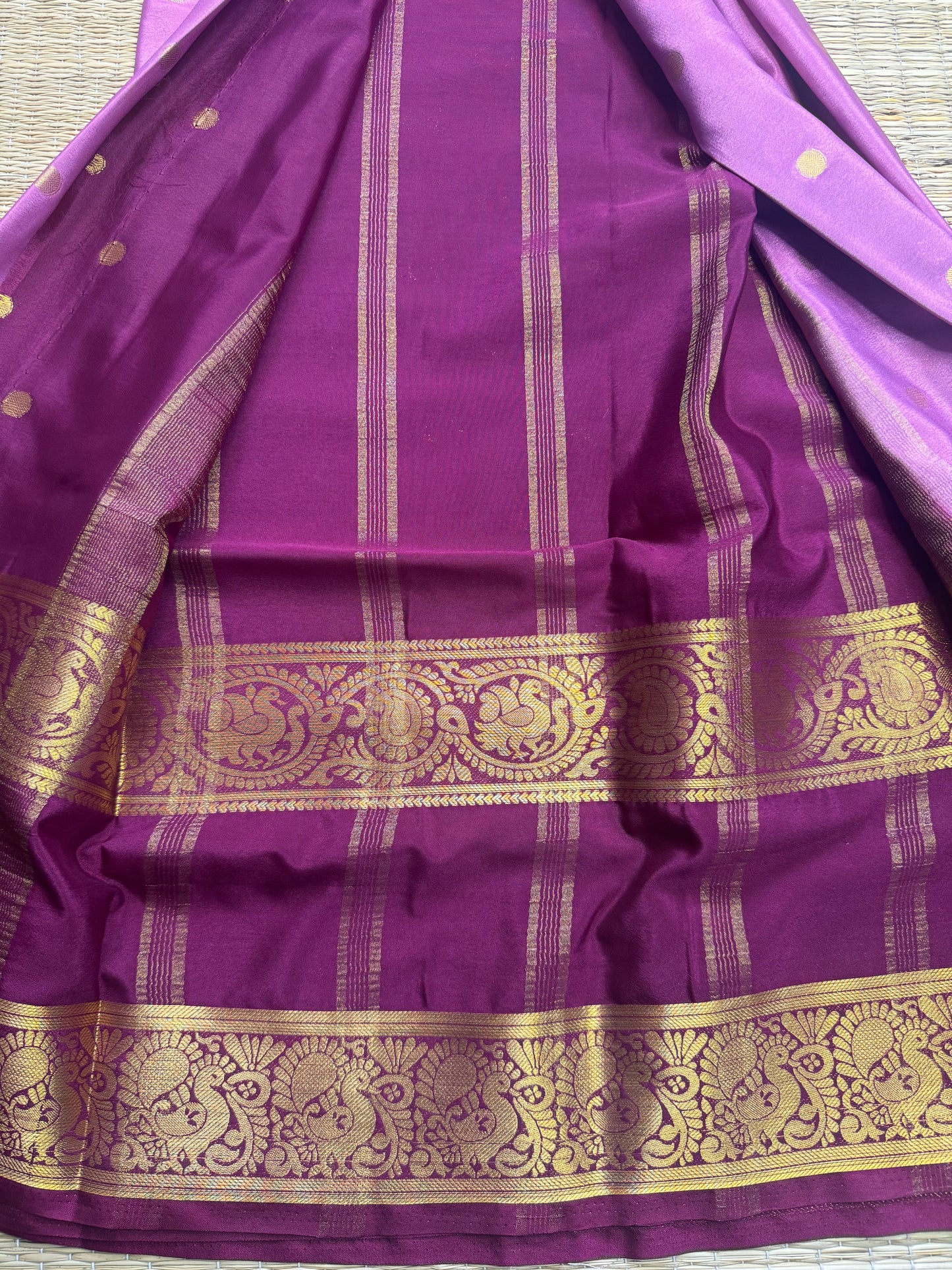 Anushree Semi Crepe Silk (Lavender)