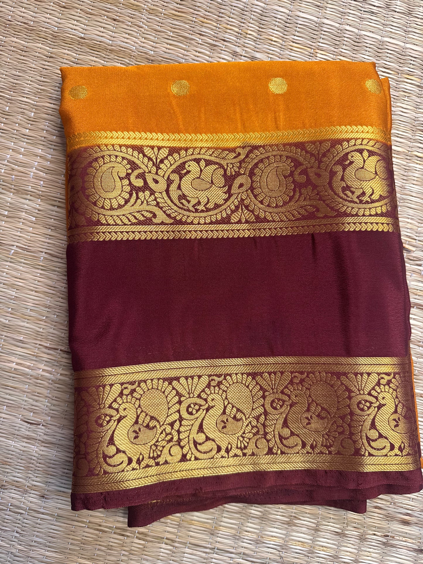 Anushree Semi Crepe Silk (Yellow)