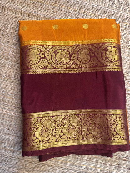 Anushree Semi Crepe Silk (Yellow)