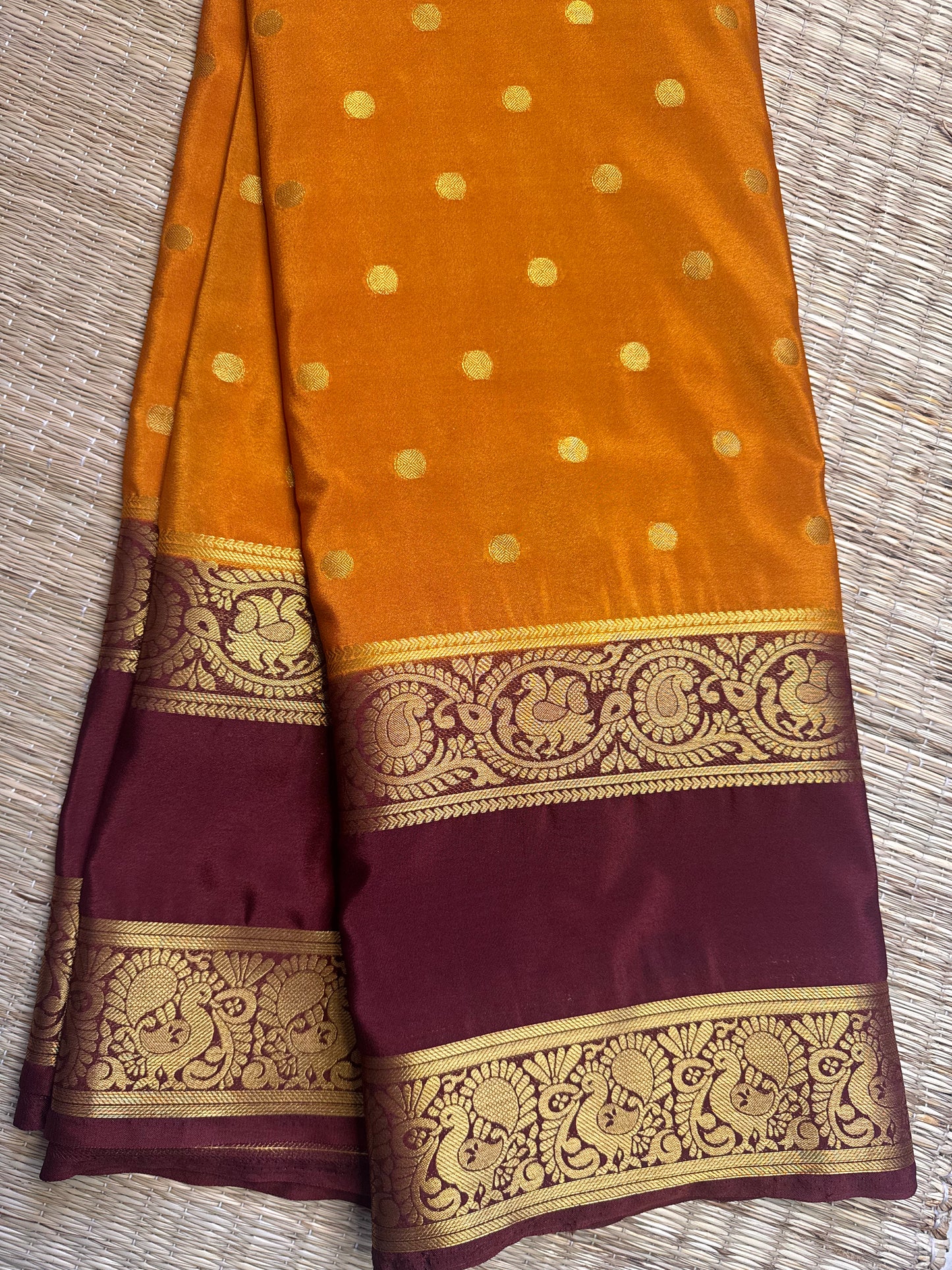 Anushree Semi Crepe Silk (Yellow)