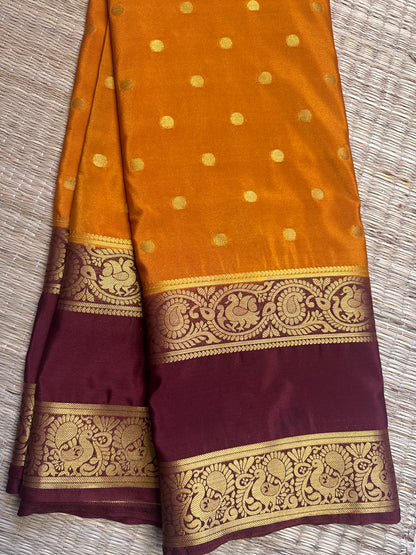 Anushree Semi Crepe Silk (Yellow)