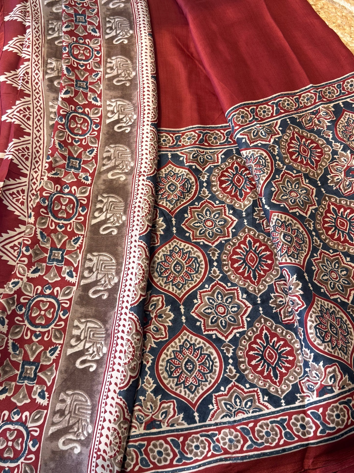 Satin Modal Silk in Half and half