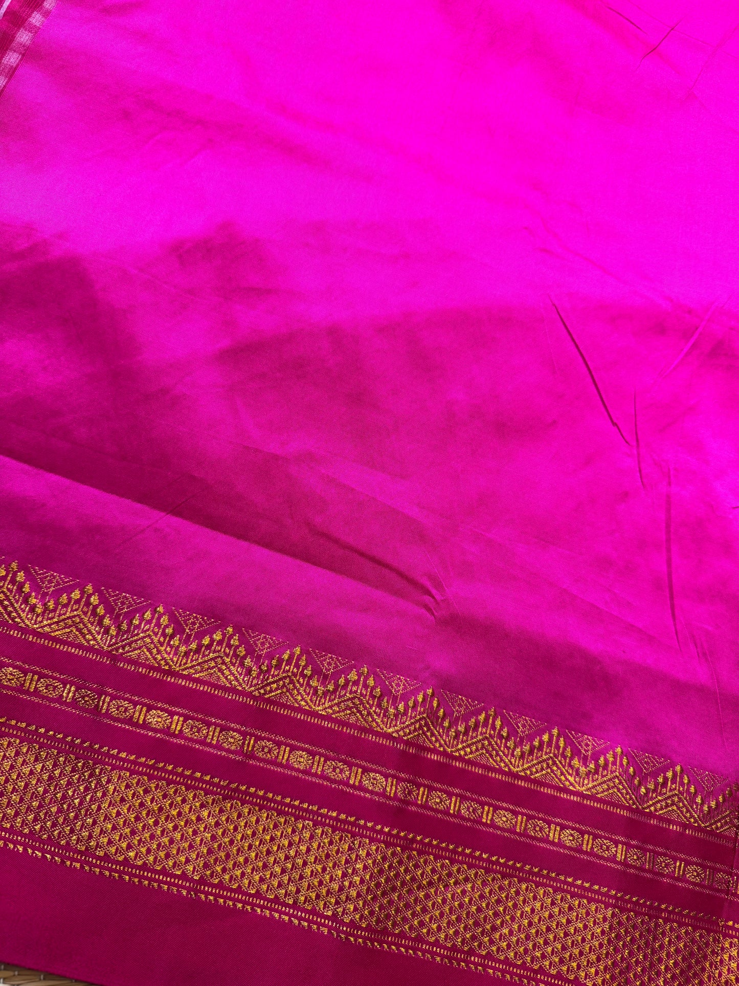Pink Checks ilkal Cotton Saree