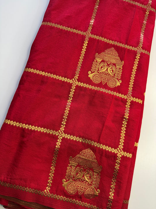 Red Chariot Semi Crepe