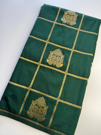 Dark Green Chariot Semi Crepe