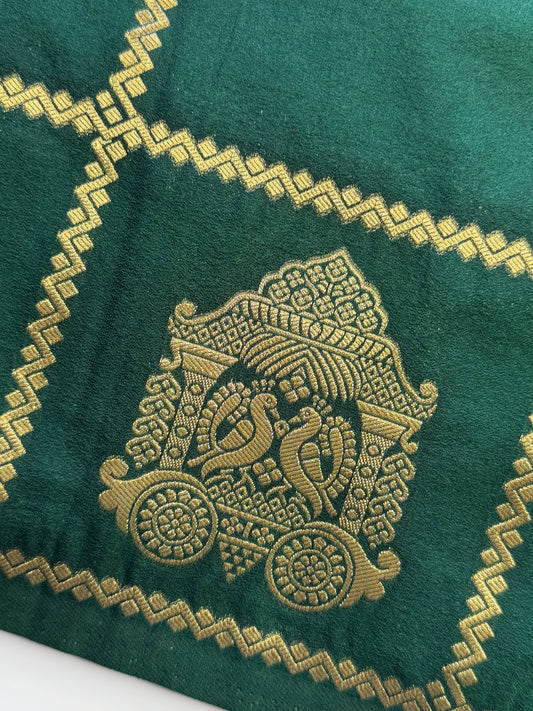 Dark Green Chariot Semi Crepe
