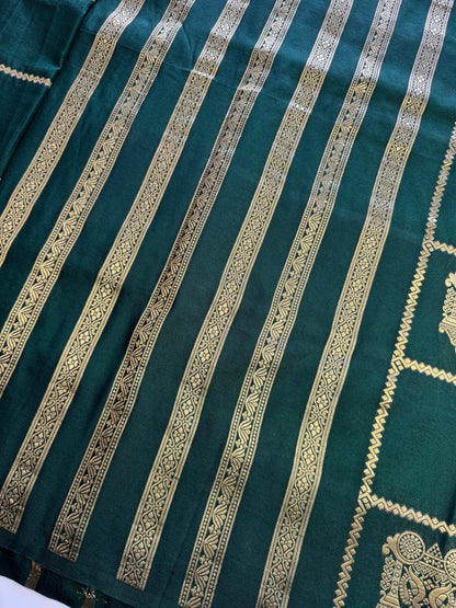 Dark Green Chariot Semi Crepe